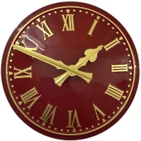 Batley Outdoor Clock Service red dial